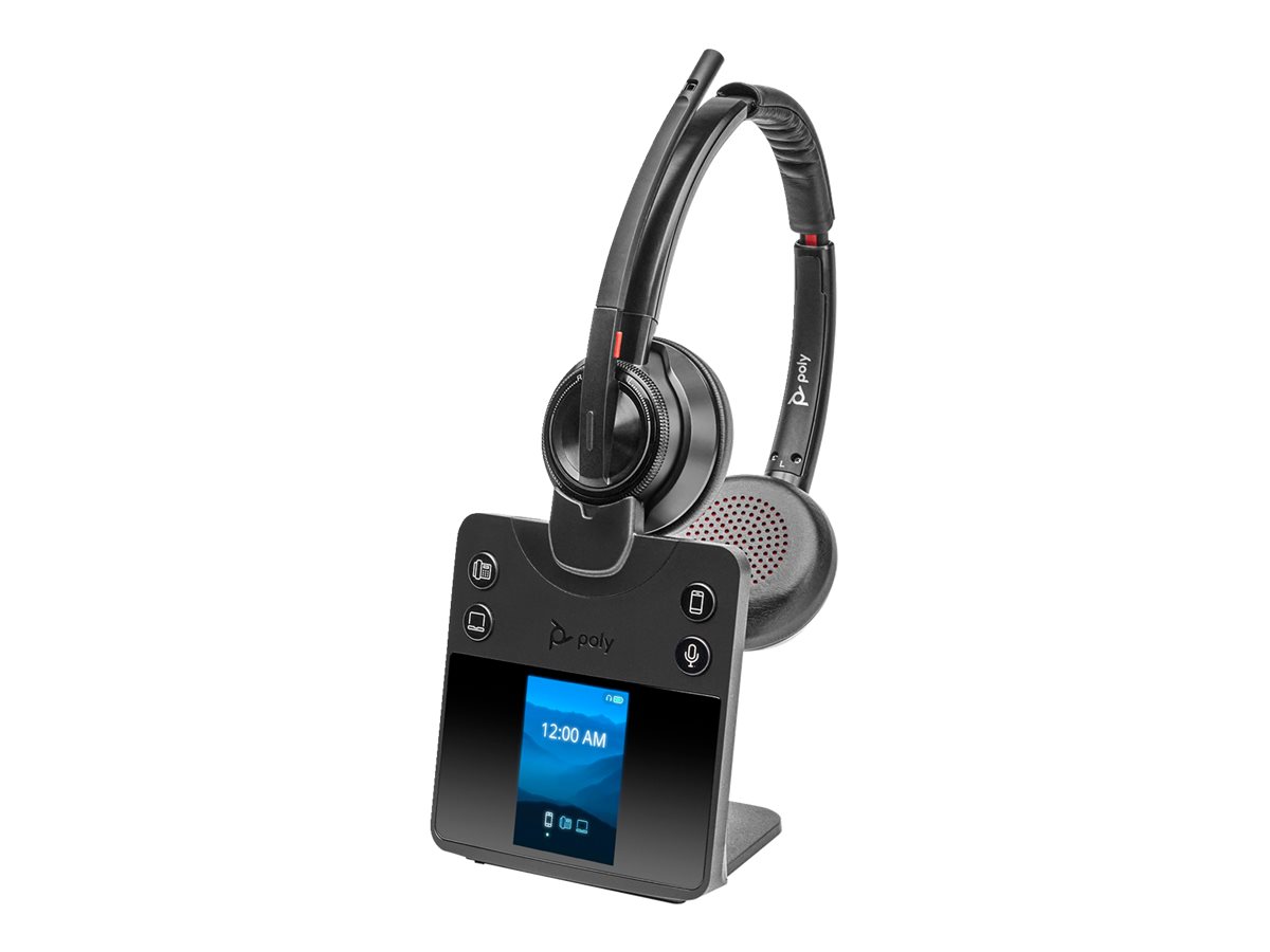 Слушалки HP Poly Savi 8420 Office Stereo Microsoft Teams Certified DECT 1880-1900 MHz Headset