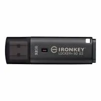 USB памет KINGSTON IronKey Locker+ 50 G2 - 32GB, XTS-AES 256-bit