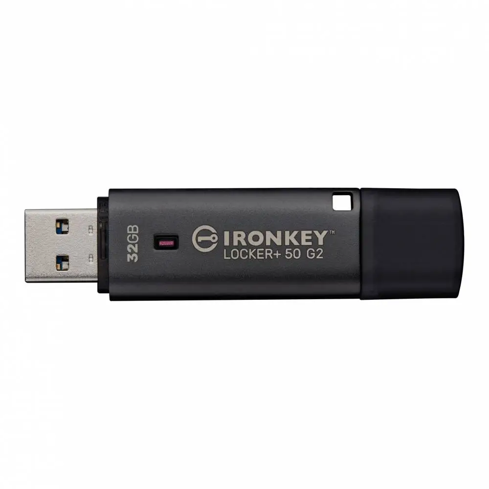 USB памет KINGSTON IronKey Locker+ 50 G2 - 32GB, XTS-AES 256-bit