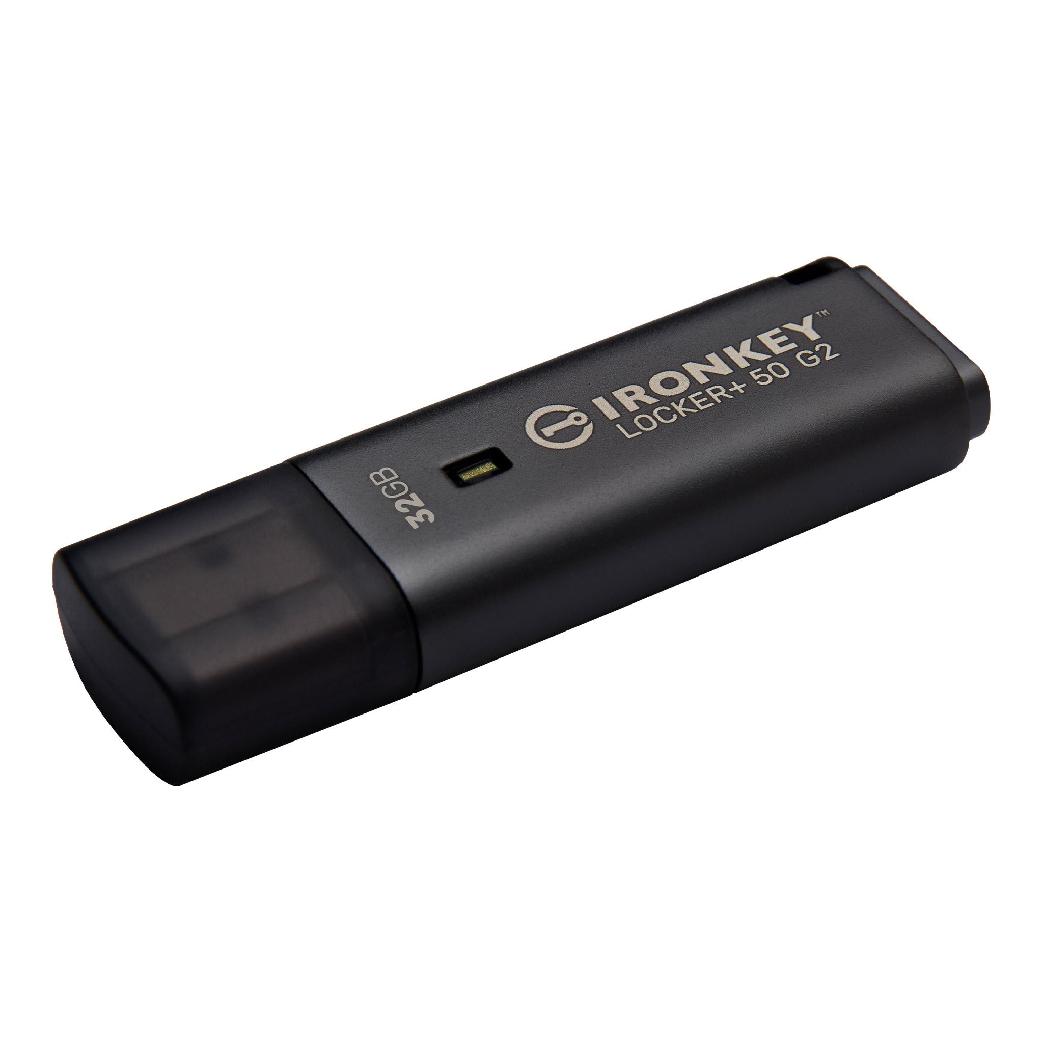 USB памет KINGSTON IronKey Locker+ 50 G2 - 32GB, XTS-AES 256-bit