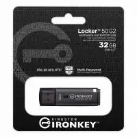 USB памет KINGSTON IronKey Locker+ 50 G2 - 32GB, XTS-AES 256-bit