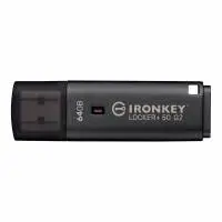USB памет KINGSTON IronKey Locker+ 50 G2 - 64GB, XTS-AES 256-bit