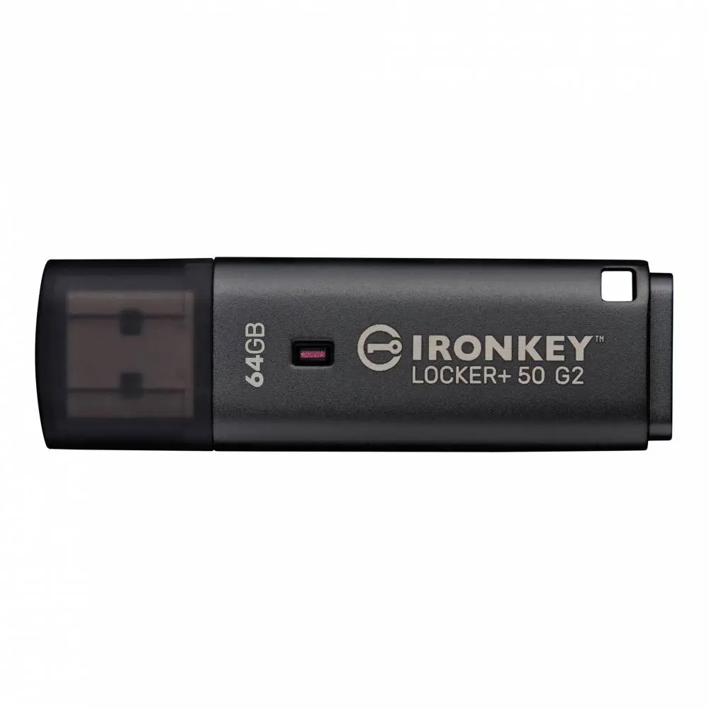 USB-Speicher KINGSTON IronKey Locker+ 50 G2 - 64GB, XTS-AES 256-Bit