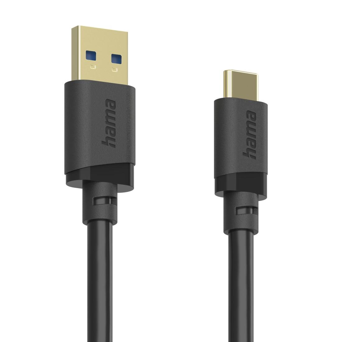 HAMA Кабел USB-C - USB- А мъжко,USB 3.2 Gen 1, 0.25 м, 5Gbit/s