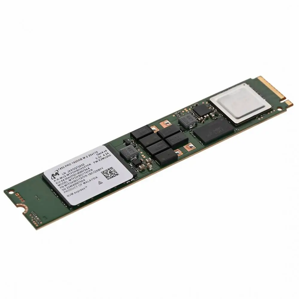 Диск SSD Micron 7450 PRO 1.92TB M.2 (22x110) NVMe PCI 4.0 MTFDKBG1T9TFR-1BC1ZABYYR (DWPD 1)