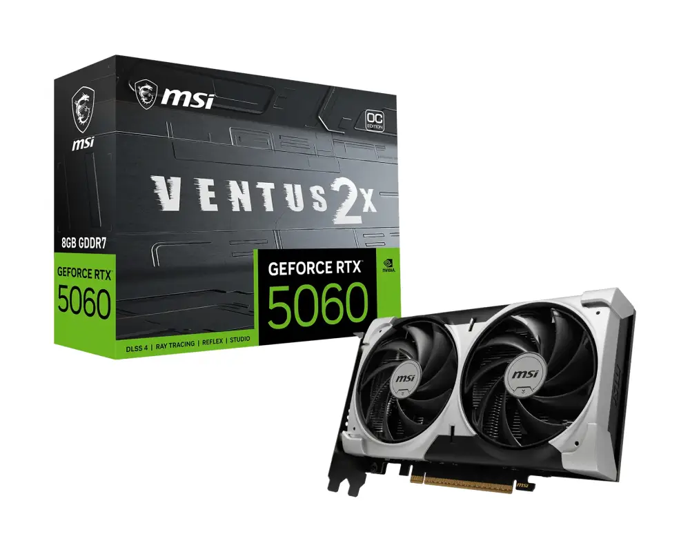 Видео карта MSI RTX 5060 8GB VENTUS 2X OC V1