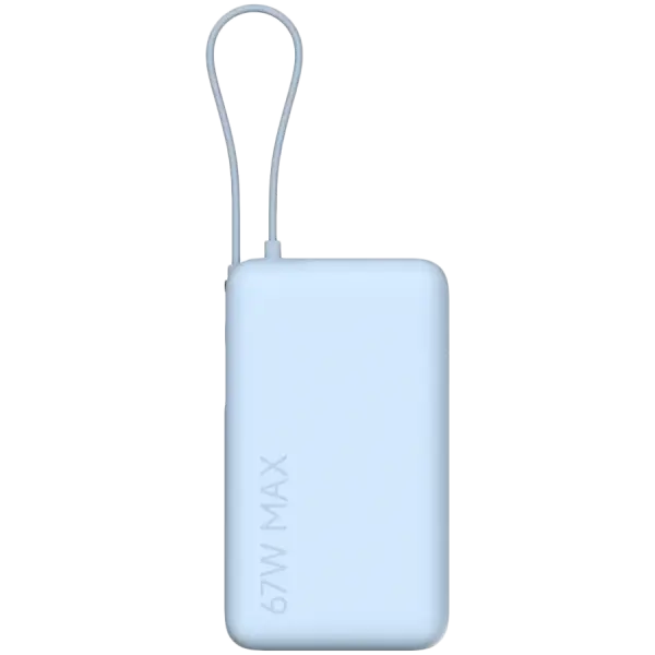Външна батерия Xiaomi 67W 6000 mAh Ice Blue (Integrated Cable) (BHR08NZGL)