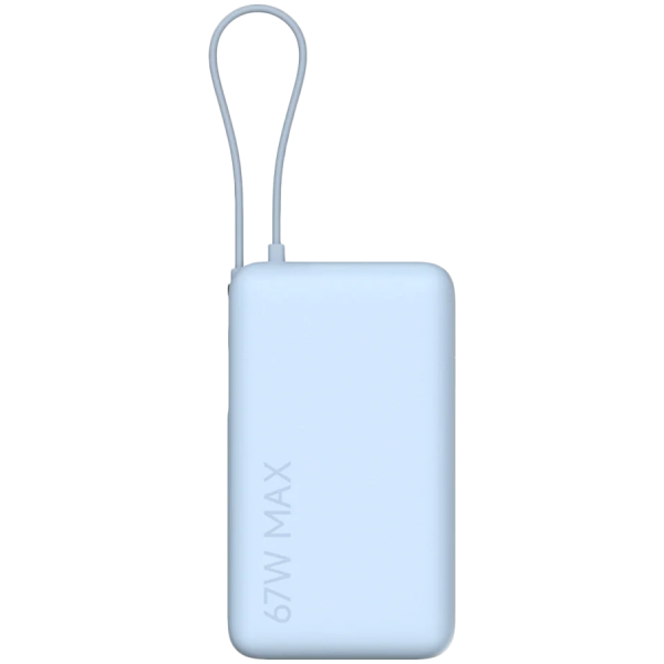 Външна батерия Xiaomi 67W 6000 mAh Ice Blue (Integrated Cable) (BHR08NZGL)
