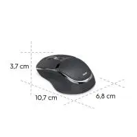 HAMA Безжична мишка "WM-800", ергономична, 2.4 GHz / Bluetooth, литиево-йонна батерия, черна