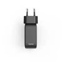 HAMA Бързо зарядно GaN, 2x USB-C, 1x USB-A, PD, 100 W, черно