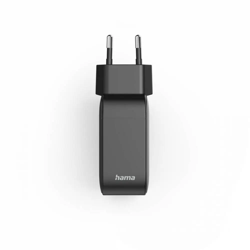 HAMA Бързо зарядно GaN, 2x USB-C, 1x USB-A, PD, 100 W, черно