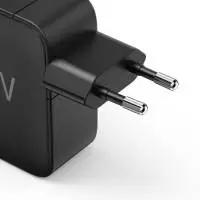HAMA Бързо зарядно GaN, 2x USB-C, 1x USB-A, PD, 100 W, черно