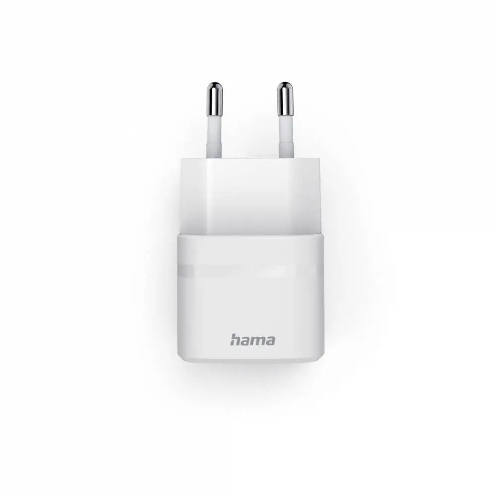 HAMA Зарядно устройство, 30 W, GaN, USB-C, PD/Qualcomm®, Zero Standby, бяло