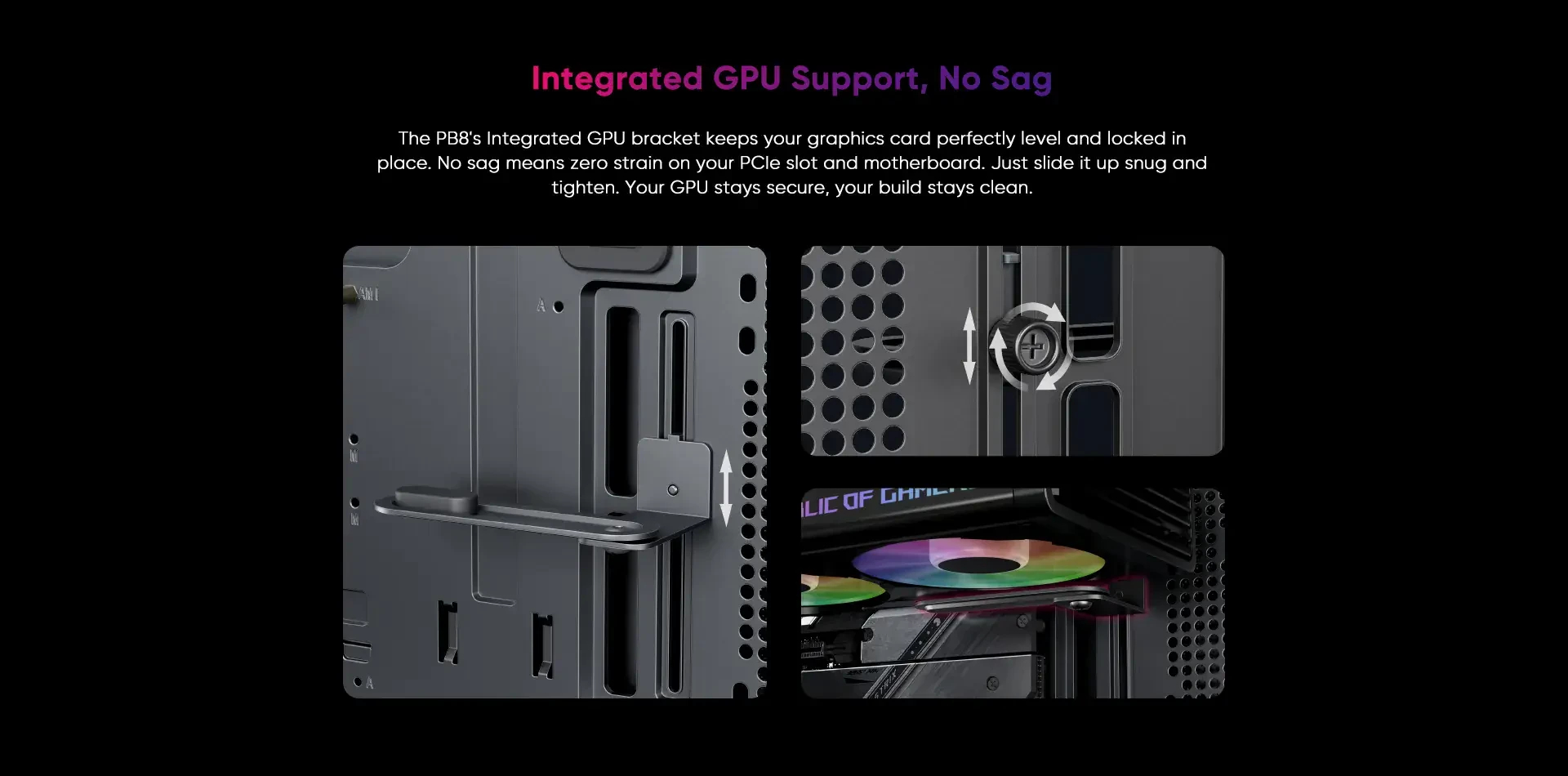 1stPlayer кутия Case ATX - PB8 Black - 3 x 120 mm A-RGB fans included, USB-C