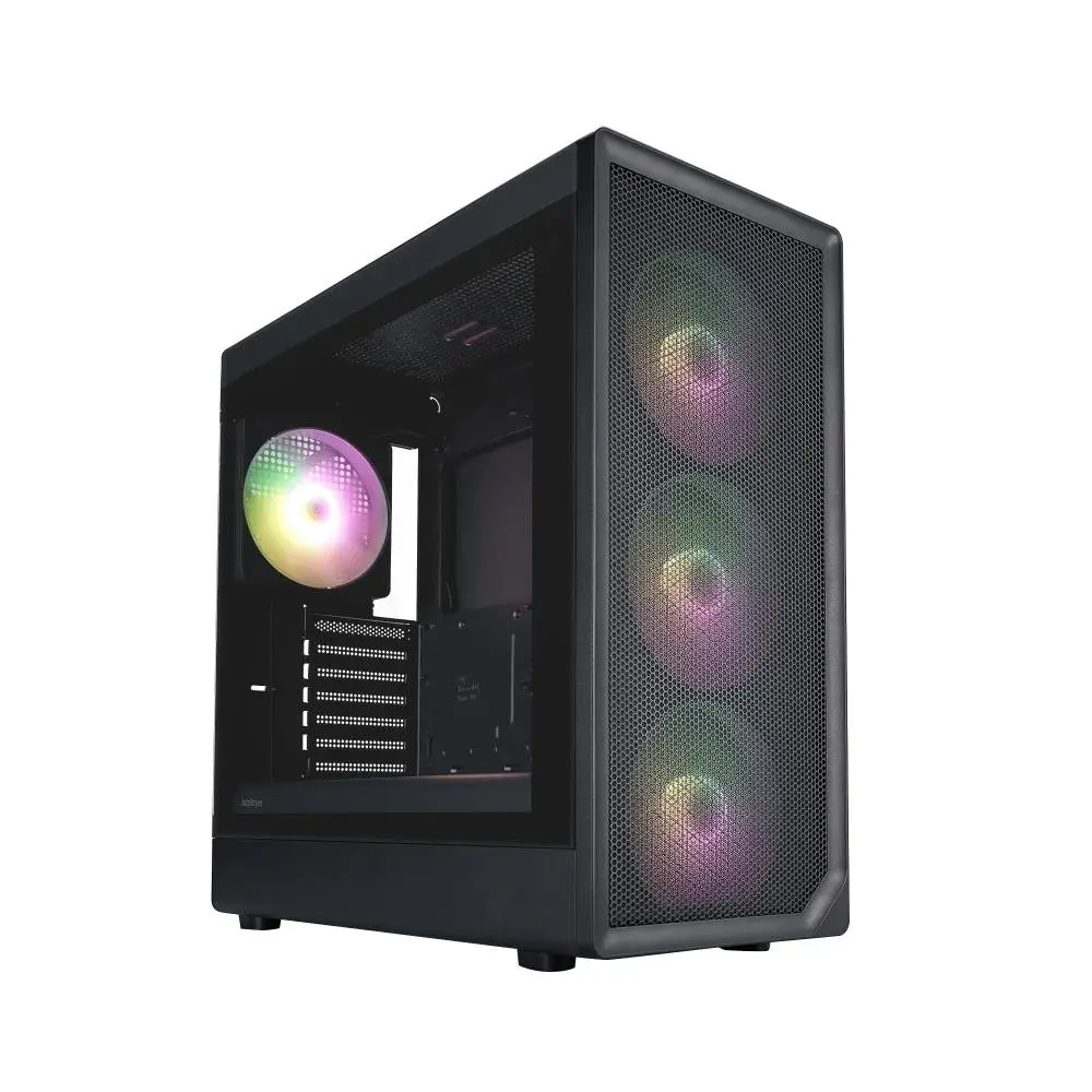1stPlayer кутия Case ATX - AU8 Black - 4 x 140 mm A-RGB fans included, USB-C