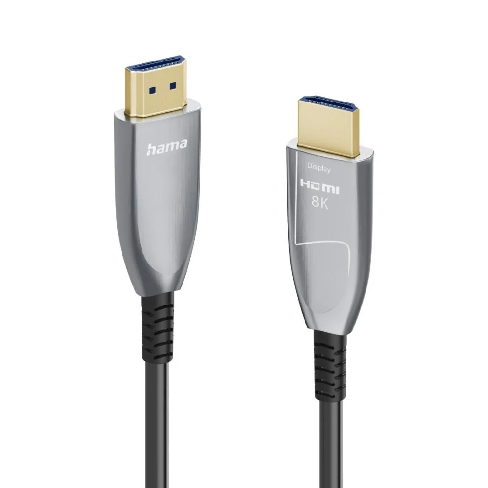 HAMA Оптичен HDMI кабел, ултра високоскоростен, AOC, сертифициран, 8K, алуминий, 10 м