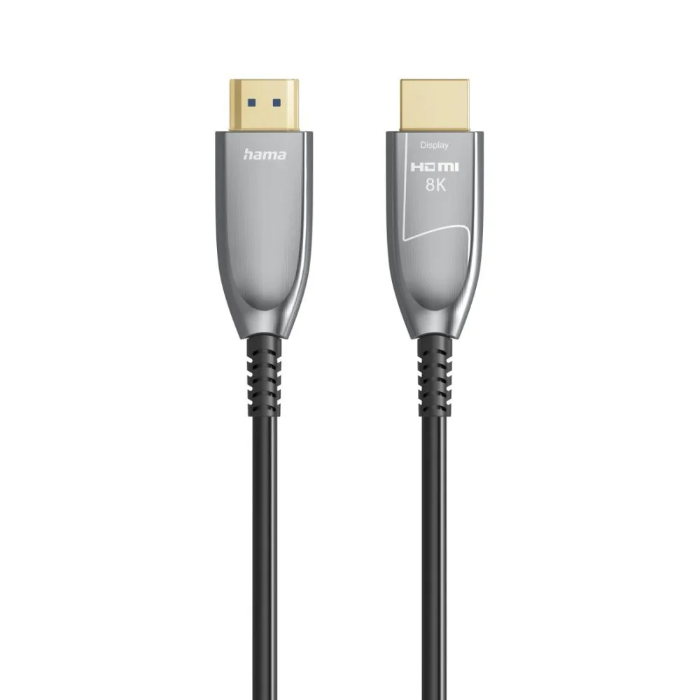 HAMA Оптичен HDMI кабел, ултра високоскоростен, AOC, сертифициран, 8K, алуминий, 10 м