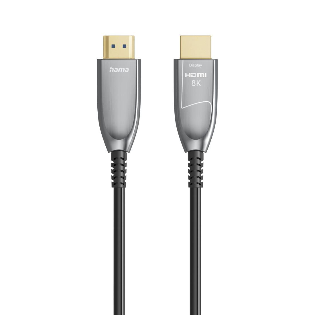 HAMA Оптичен HDMI кабел, ултра високоскоростен, AOC, сертифициран, 8K, алуминий, 10 м