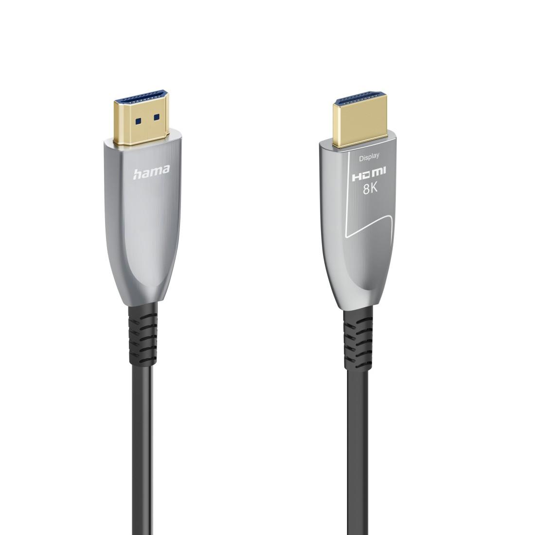 HAMA Оптичен HDMI кабел, ултра високоскоростен, AOC, сертифициран, 8K, алуминий, 10 м