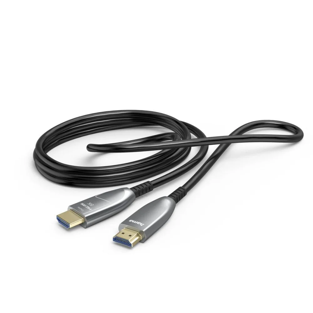 HAMA Оптичен HDMI кабел, ултра високоскоростен, AOC, сертифициран, 8K, алуминий, 10 м