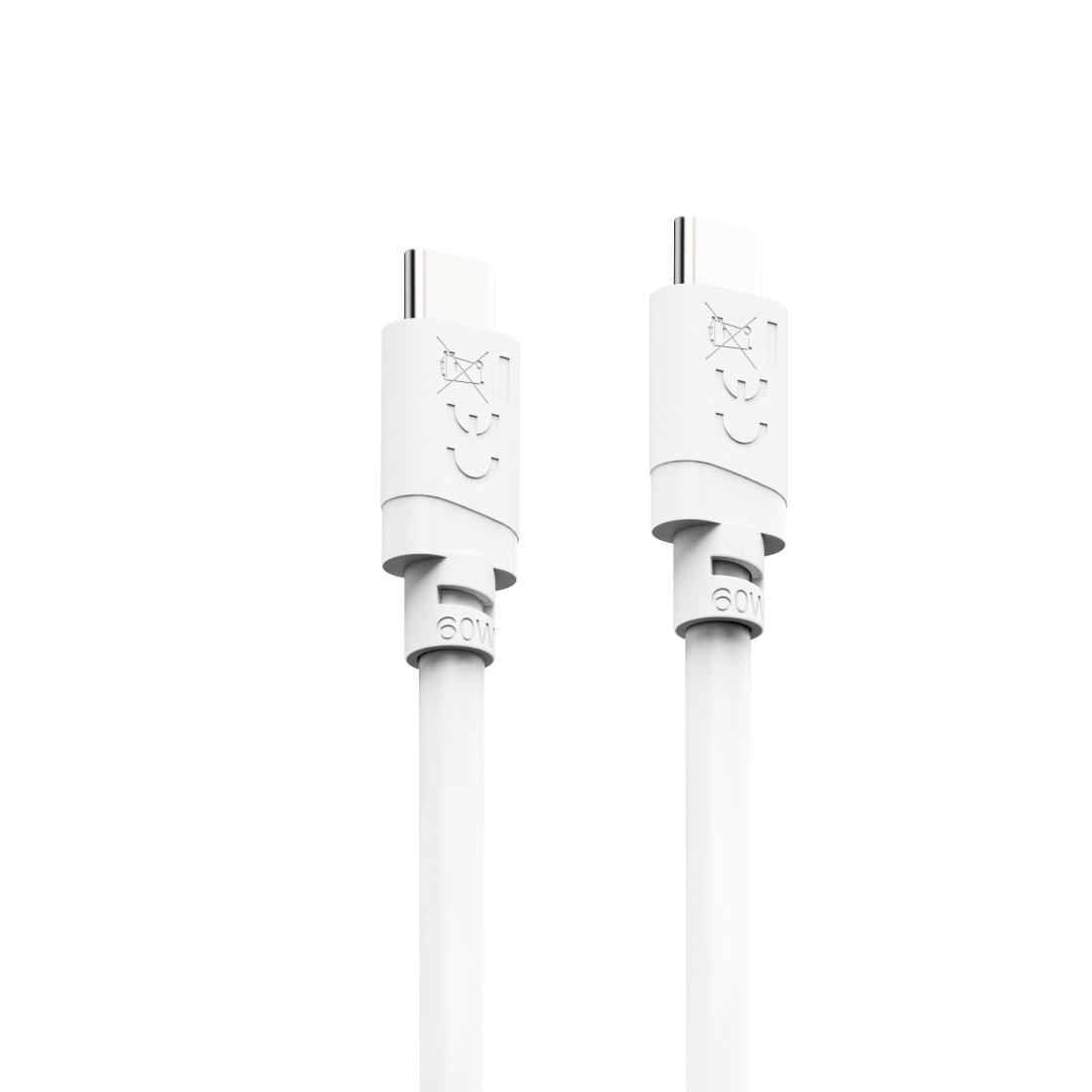 Cabl HAMA USB-C - USB-C, 60W, 2 m, alb