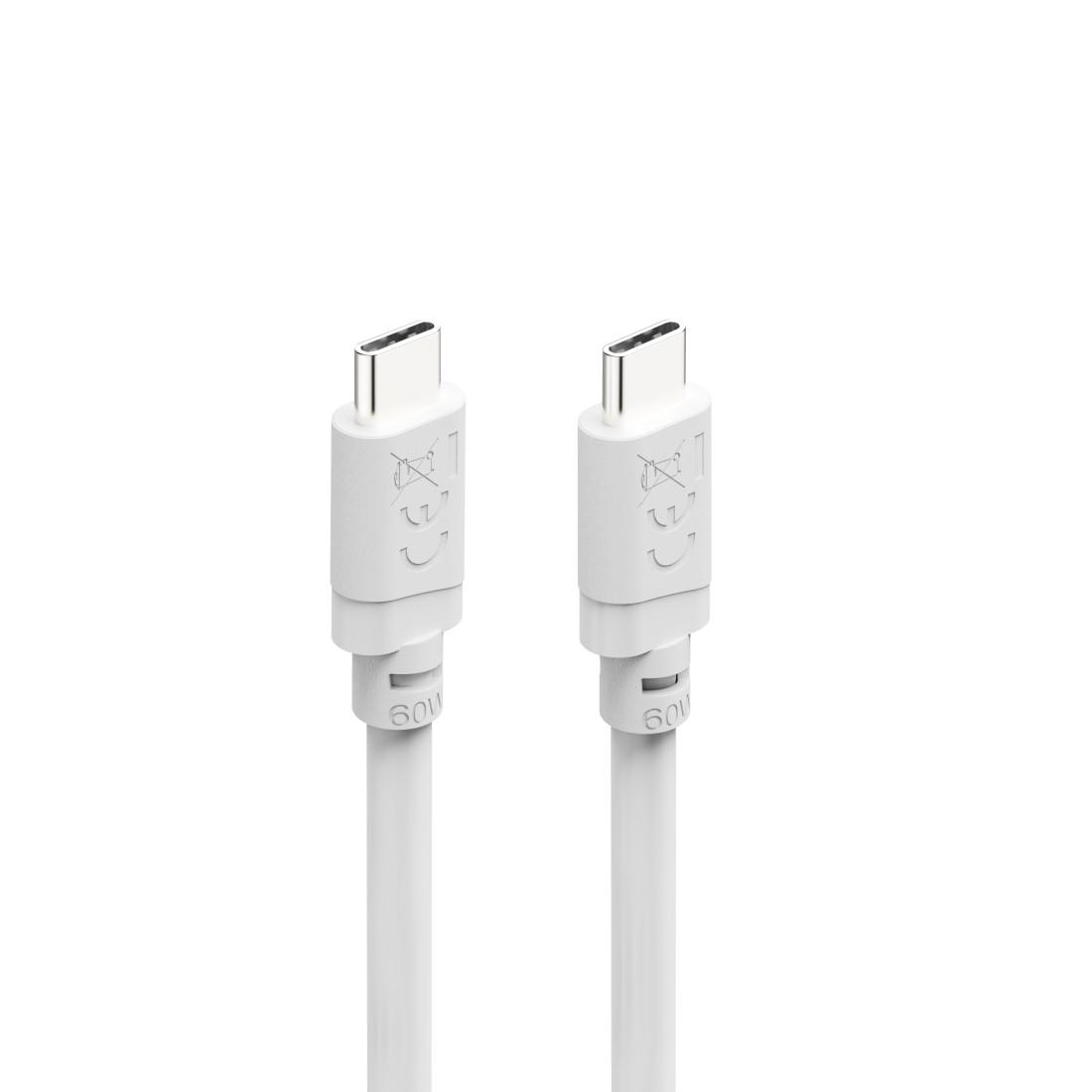 Cabl HAMA USB-C - USB-C, 60W, 2 m, alb