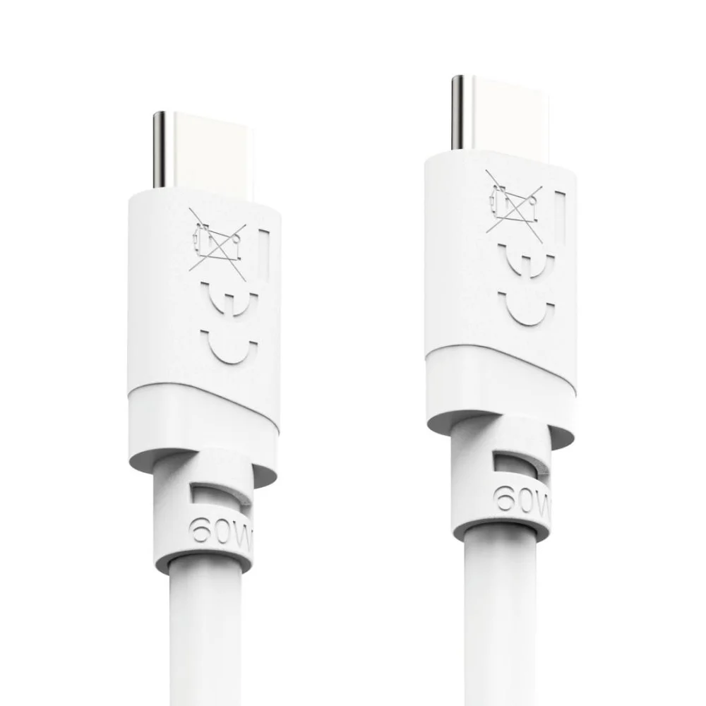 Cabl HAMA USB-C - USB-C, 60W, 2 m, alb