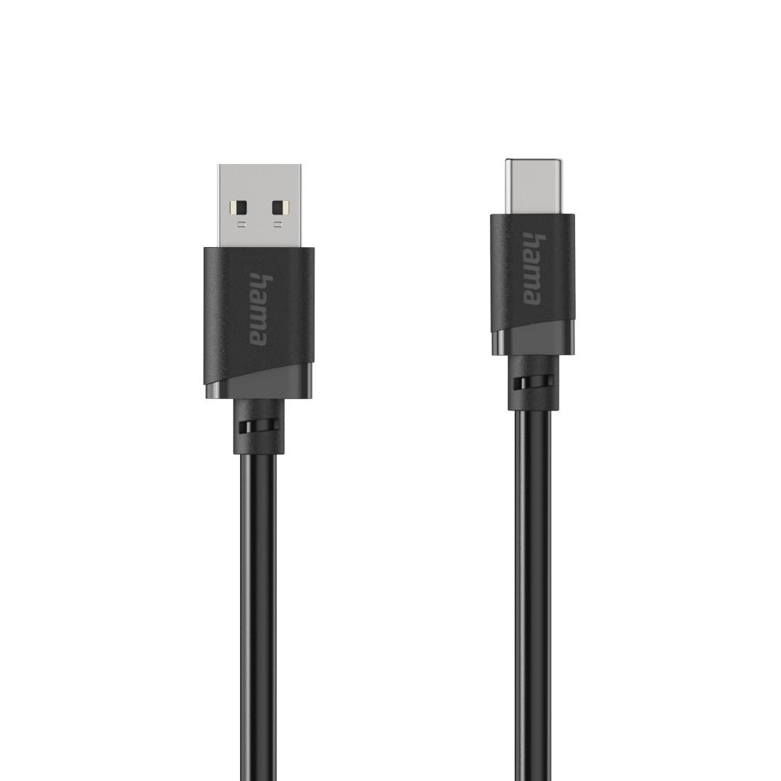 Cabl HAMA USB-A - USB-C, 2 m, negru
