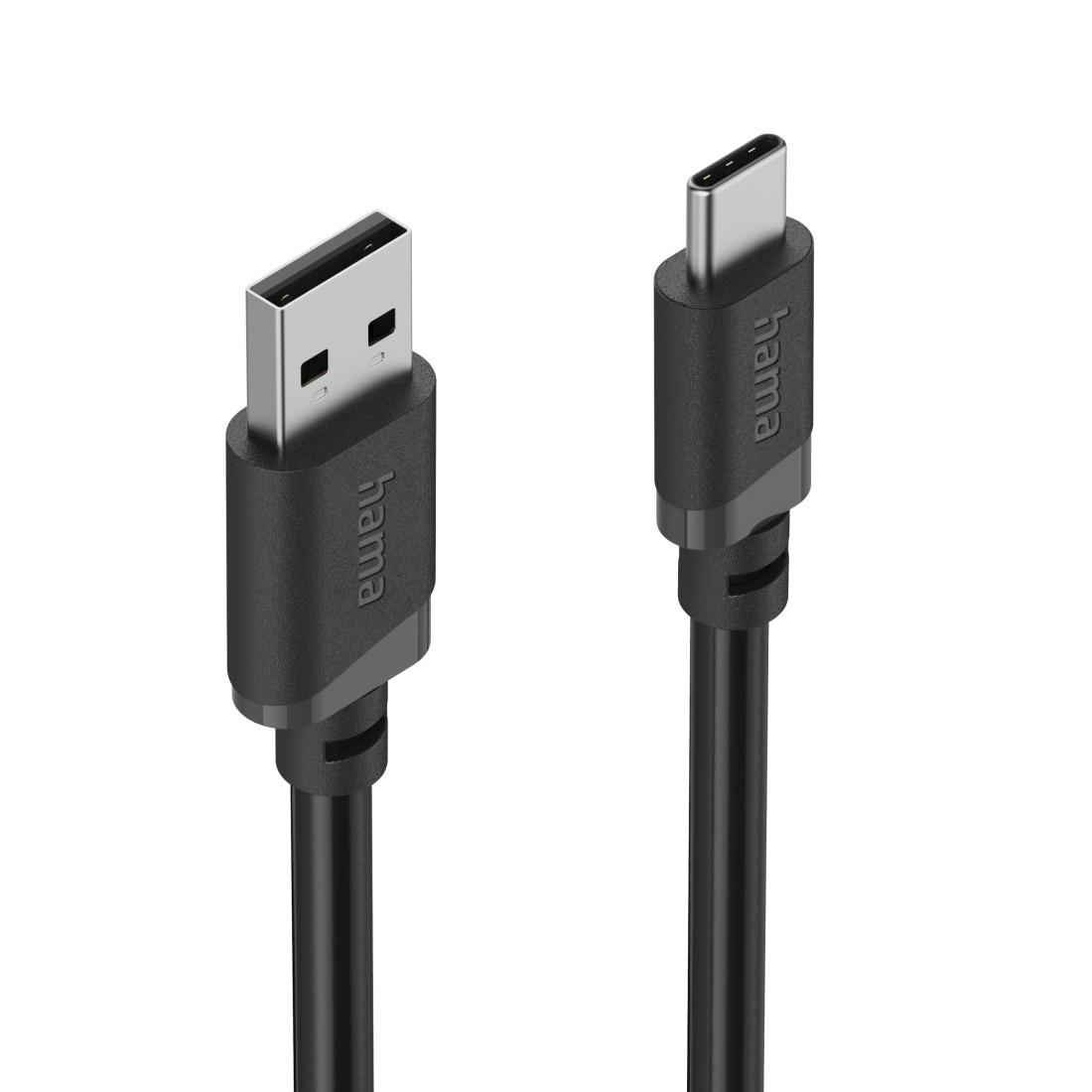 Cabl HAMA USB-A - USB-C, 2 m, negru
