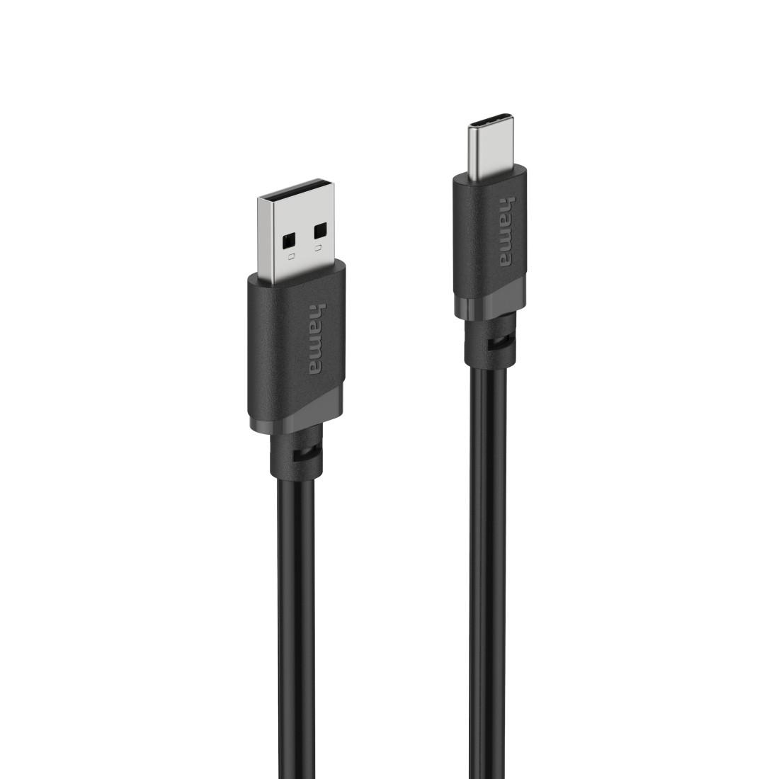Cabl HAMA USB-A - USB-C, 2 m, negru
