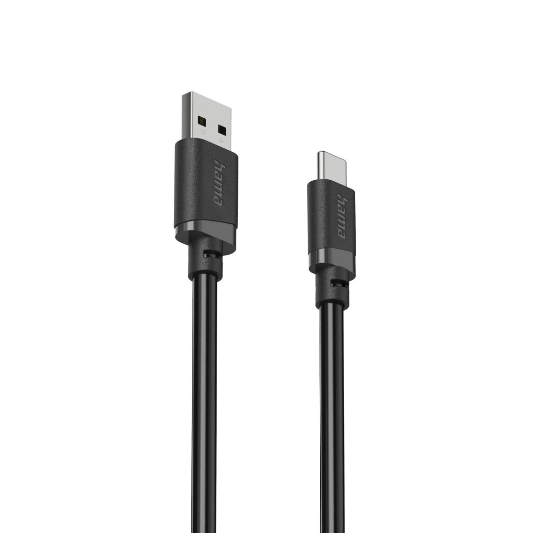 Cabl HAMA USB-A - USB-C, 2 m, negru