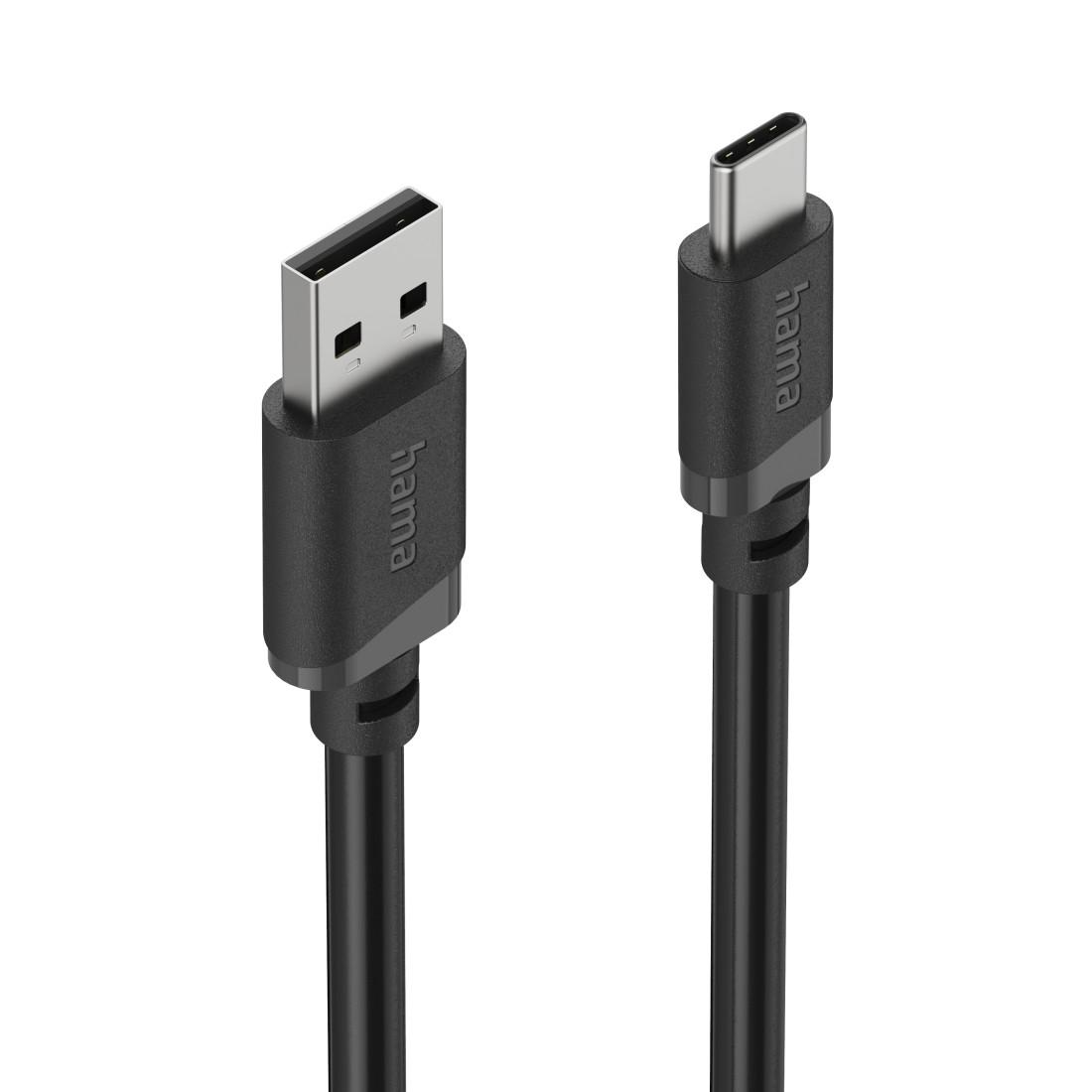 Cabl HAMA USB-A - USB-C, 2 m, negru