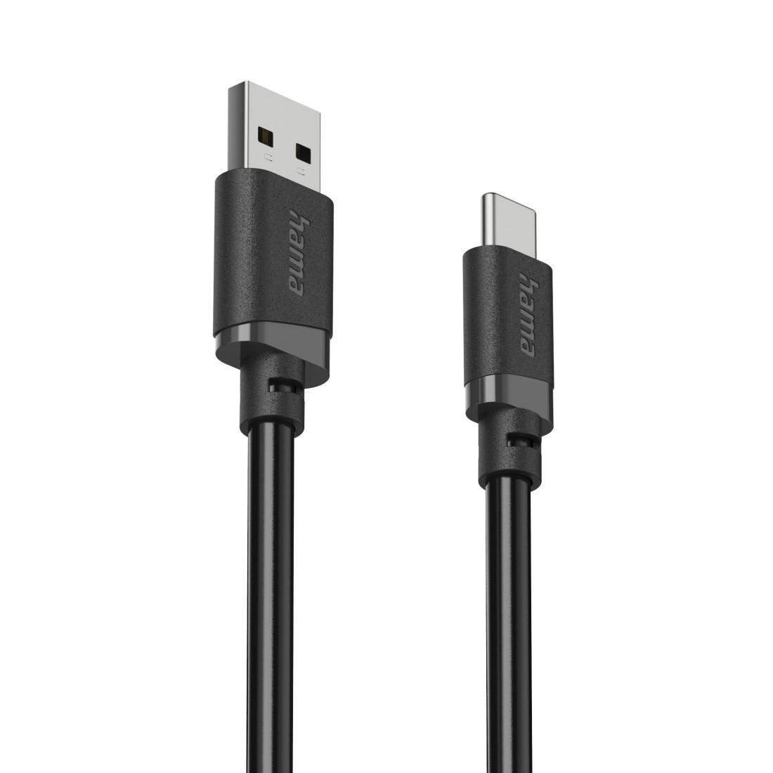 Cabl HAMA USB-A - USB-C, 2 m, negru