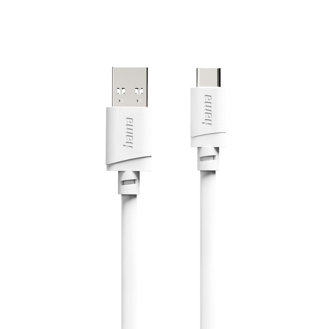 Cabl HAMA USB-A - USB-C, 2 m, alb