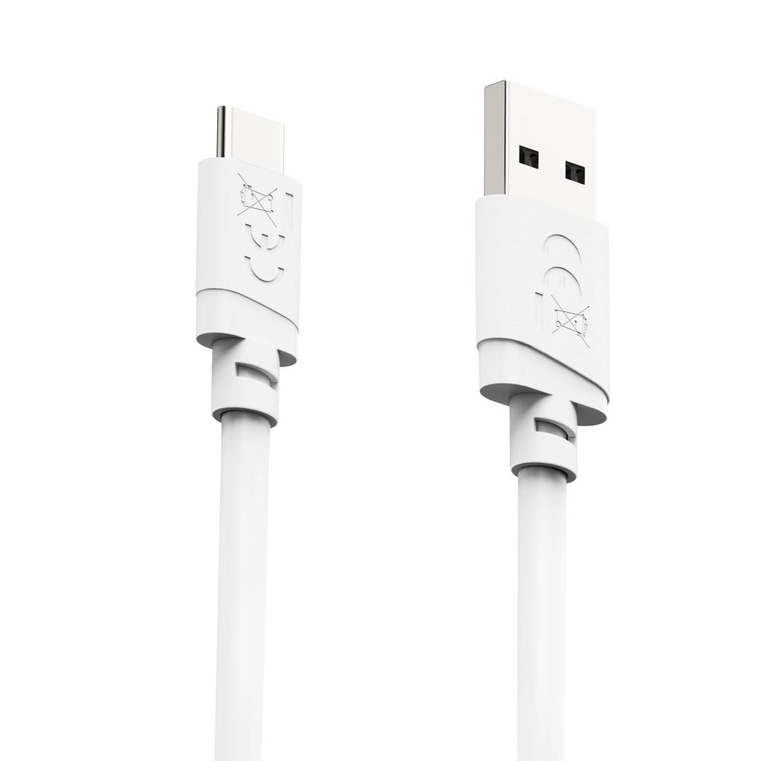 Cabl HAMA USB-A - USB-C, 2 m, alb