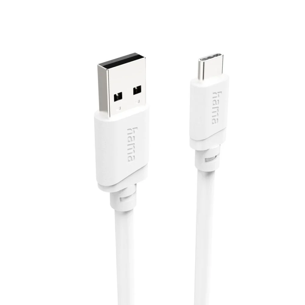 Cabl HAMA USB-A - USB-C, 2 m, alb