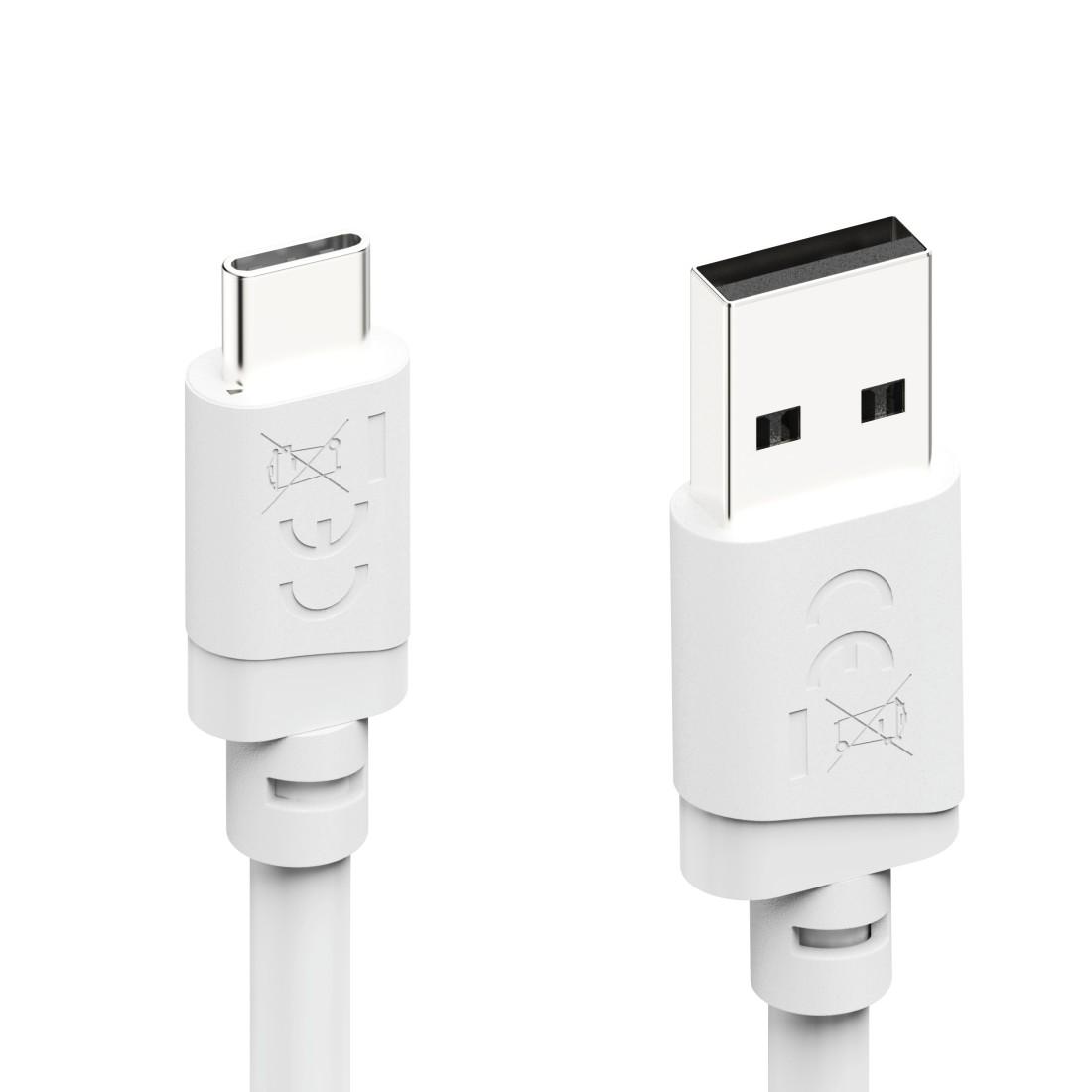 Cabl HAMA USB-A - USB-C, 2 m, alb
