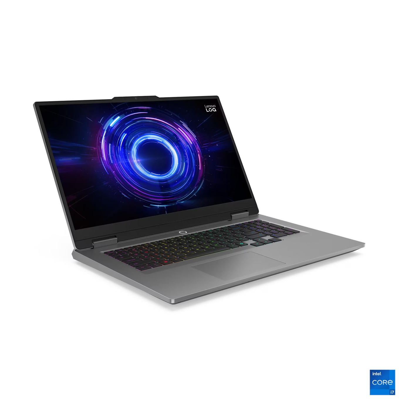 Лаптоп Lenovo LOQ 17IRX10, Intel Core i7-13650HX, 16GB SODIMM DDR5-4800, 512GB SSD M.2 2242, NVIDIA GeForce RTX 5050 8GB, 17.3" FHD (1920x1080) IPS 300nits, 165Hz, G-SYNC, Luna Grey - 83JH00FLBM