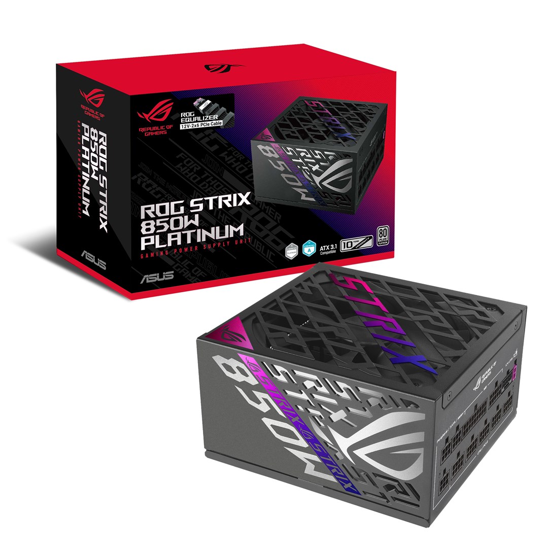 Захранване ASUS ROG STRIX 850W 850P-GAMING-E 20+4 pin ATX ATX Black