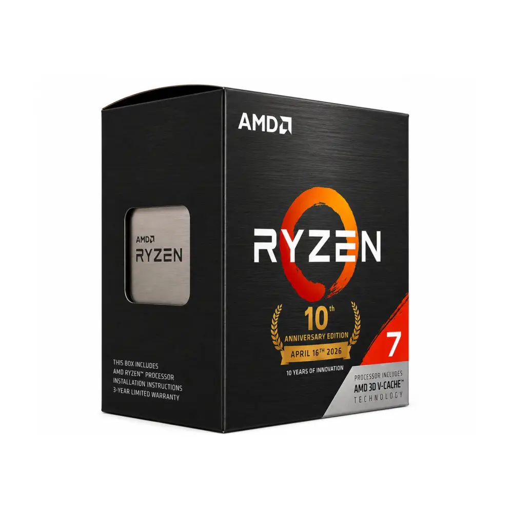 Процесор AMD Ryzen 7 5800X3D 10 Years Anniversary Edition AM4 incl. Carbice Ice Pad - 100-100000651POF