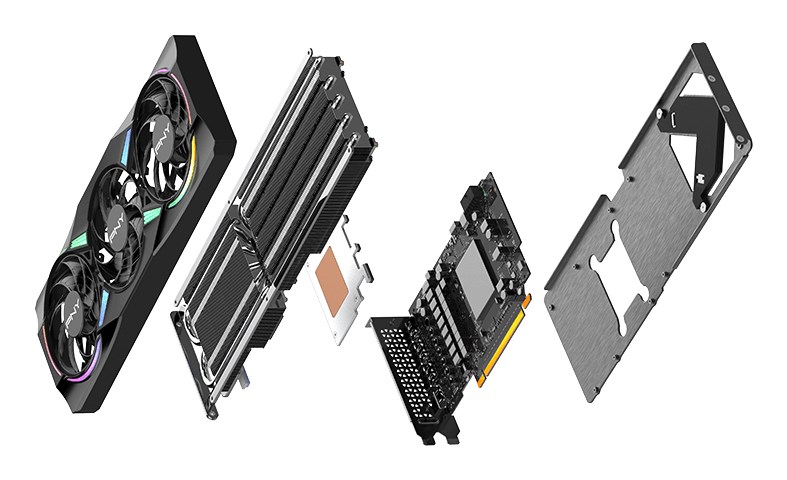 Видео Карта PNY GeForce RTX 5070 EPIC-X RGB OC NVIDIA 12 GB GDDR7
