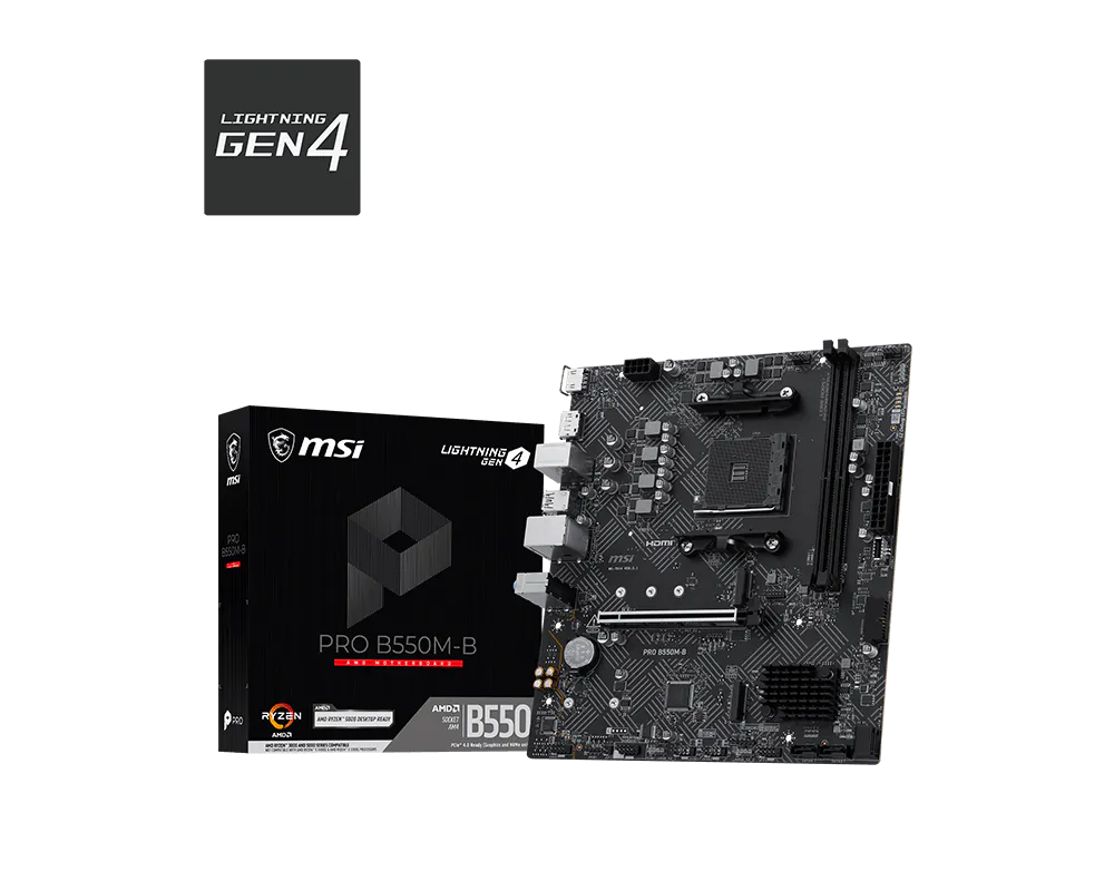 Дънна платка MSI PRO B550M-B