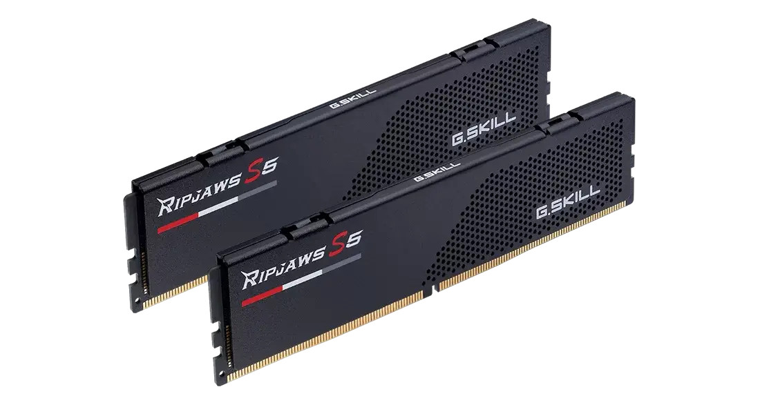 Памет G.SKILL Ripjaws S5 Black 128GB(2x64GB) DDR5 6400MHz, CL36 - Intel XMP