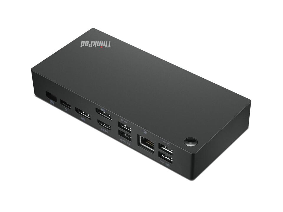 Lenovo Универсална USB-C докинг станция, Dock Gen3 HDMI, 2 X DP, 1 GbE, 90W