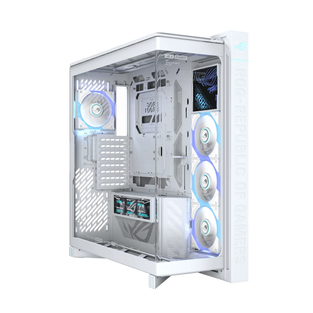 Кутия ASUS ROG CRONOX ARGB E-ATX Mid-Tower - White