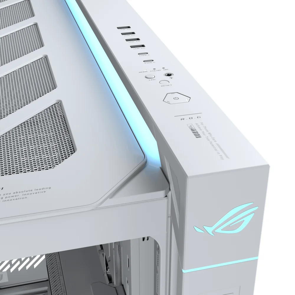 Кутия ASUS ROG CRONOX ARGB E-ATX Mid-Tower - White
