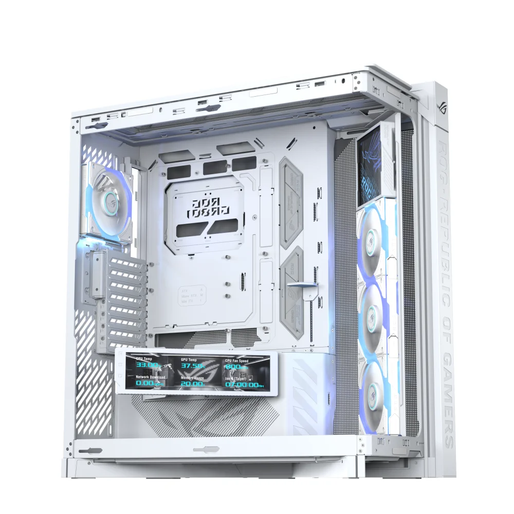 Кутия ASUS ROG CRONOX ARGB E-ATX Mid-Tower - White