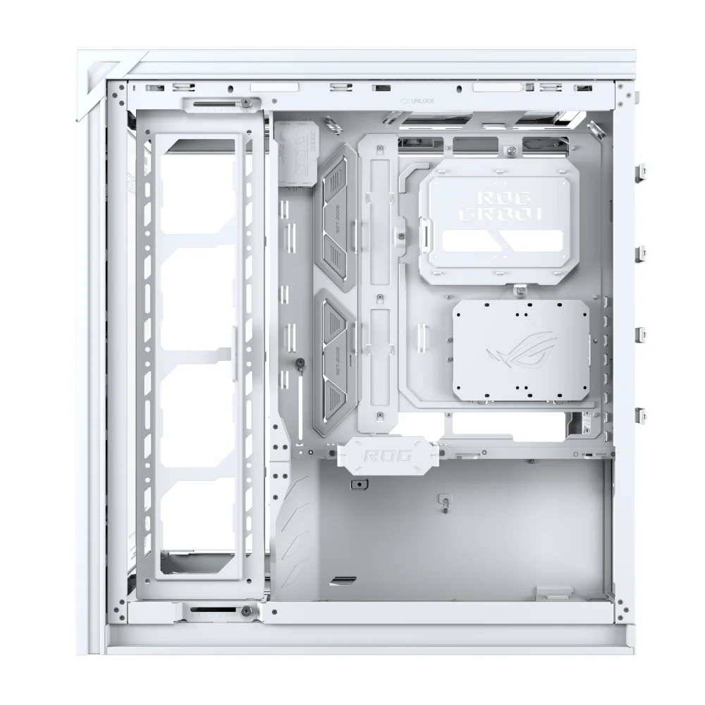 Кутия ASUS ROG CRONOX ARGB E-ATX Mid-Tower - White