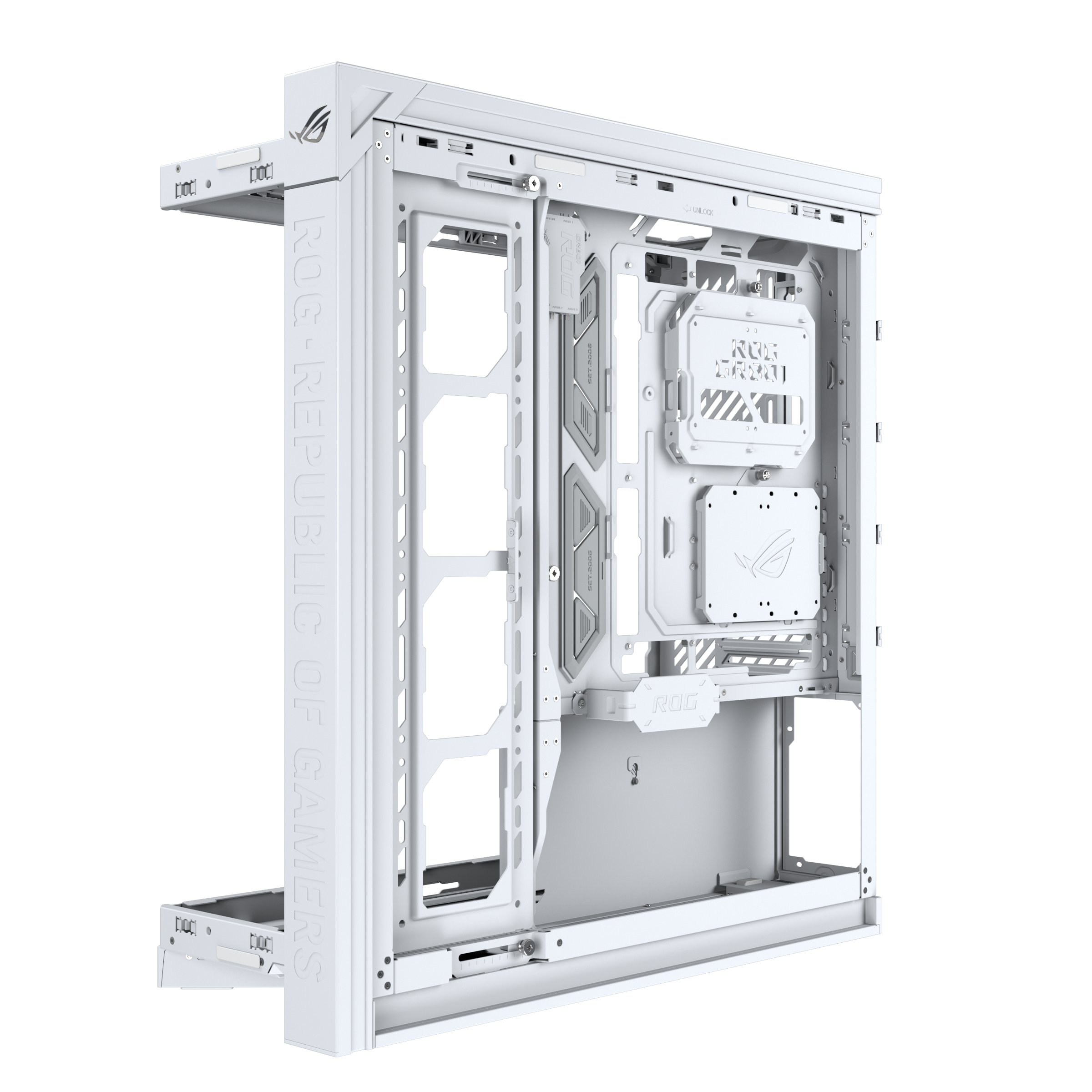 Кутия ASUS ROG CRONOX ARGB E-ATX Mid-Tower - White