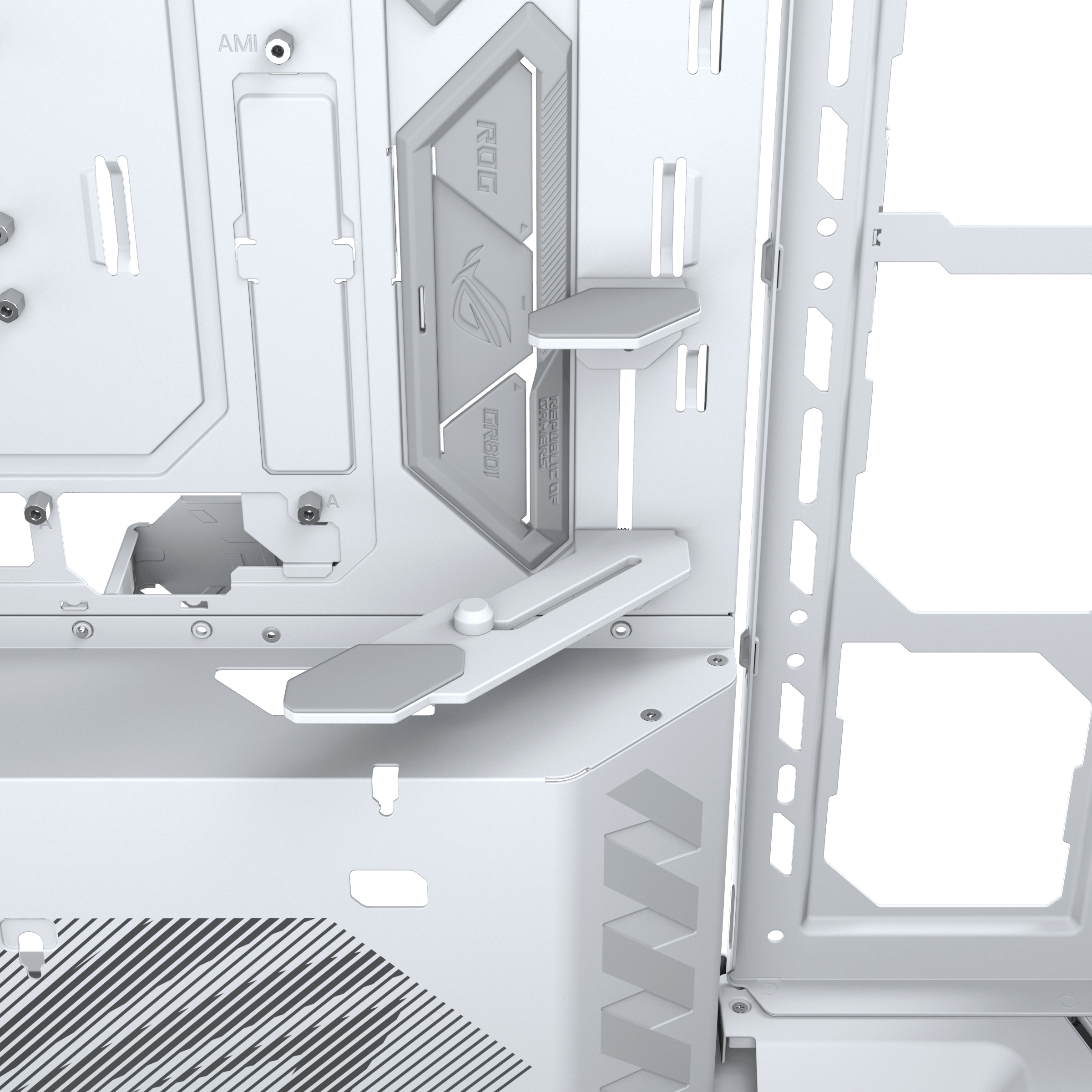 Кутия ASUS ROG CRONOX ARGB E-ATX Mid-Tower - White